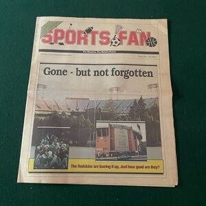 Baltimore Memorial Stadium Farewell Edition Sports Newspaper